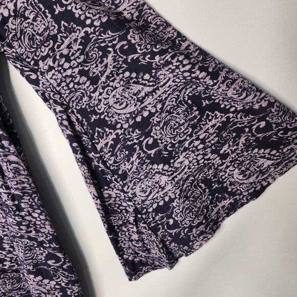 Anthropologie Akemi & Kin Purple Floral Boho Top Size XS - Picture 3 of 5